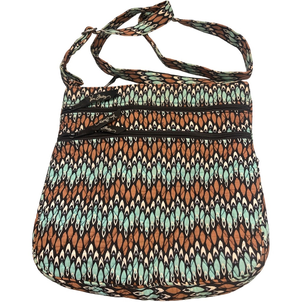 Vera Bradley Triple Zip Hipster Crossbody Bag - Sierra Stream Pattern